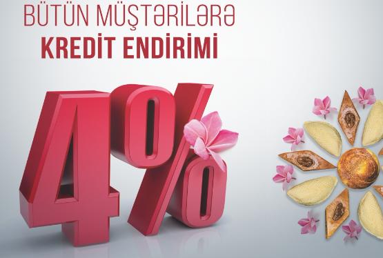 Novruzun hesabına 4% endirim olacaq - AKSİYA