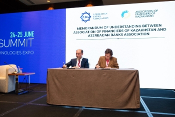 Azərbaycan Banklar Asssosiasiyası ilə Qazaxstan Maliyyəçilər Assosiasiyası arasında Memorandum imzalanıb