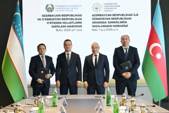 Azərbaycanla Özbəkistan arasında bir sıra sənədlər imzalanıb
