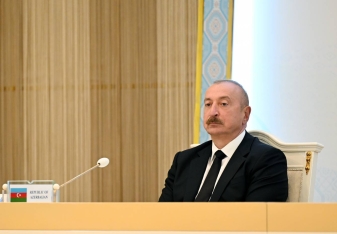 Azərbaycan, Türkmənistan və Özbəkistan liderləri mətbuata birgə bəyanatla çıxış ediblər -  FOTO | FED.az