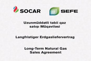 SOCAR ilə Almaniya şirkəti arasında qaz alışı üzrə müqavilə imzalanıb