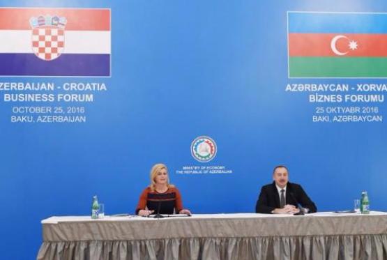 В Баку проходит бизнес - форум Азербайджан – Хорватия