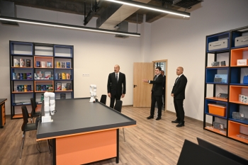Prezident  “SABAH.city” innovasiya şəhərciyinin birinci mərhələsinin açılışında - FOTOLAR | FED.az
