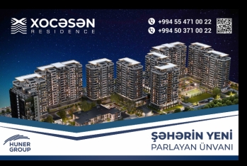 Huner Group-dan Bakıya dəyər qatan yeni layihə: Xocəsən Residence - FOTOLAR - VİDEO
