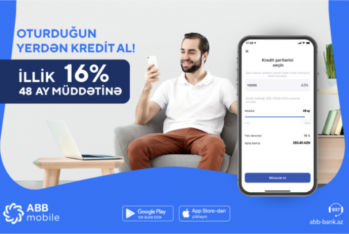 ABB-dən əhaliyə super kredit təklifi - 48 Aylıq Kredit İllik 16%-lə!