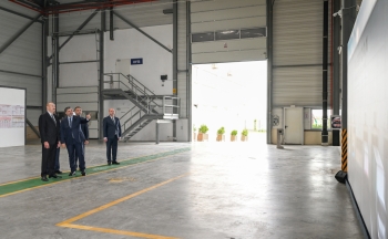 İlham Əliyev Qaradağda kağız və gigiyenik məhsulların istehsalı müəssisəsinin açılışında - FOTOLAR | FED.az