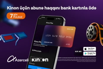 “Kinon” abunəliyini bank kartı ilə ödəmək mümkündür