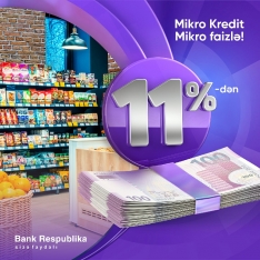 "Bank Respublika" Mikro Kredit faizlərini 11%-ə endirdi! | FED.az