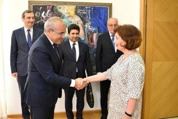 İqtisadiyyat naziri Şimali Makedoniyaya işgüzar səfər edib