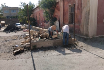 Gəncə Dövlət Filarmoniyasının Kamera zalının ərazisində qanunsuz tikintilərin qarşısı alınıb