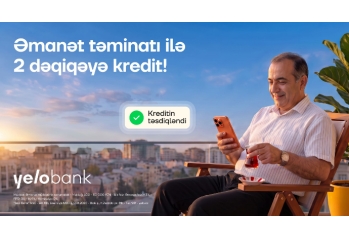 Cəmi iki dəqiqəyə əmanət təminatlı kredit!