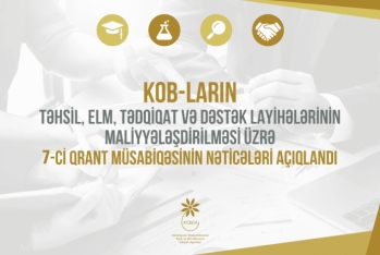 KOBİA: KOB subyektlərinin 30 layihəsinə 500 min manatdan çox qrant ayrılacaq