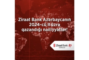 Ziraat Bank Azərbaycan 2024-cü ili  - UĞURLU GÖSTƏRİCİLƏRLƏ YEKUNLAŞDIRDI