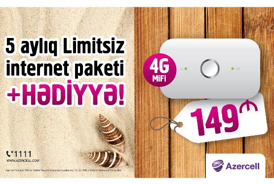 Azercell-dən Yeni 4G MiFi kampaniyasi