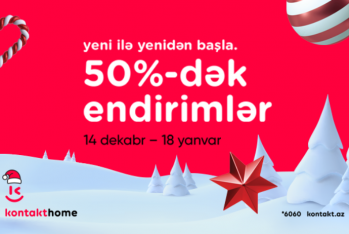 "Kontakt Home"da Yeni il endirimləri başladı – ONLAYN-DA 50%-DƏK ENDİRİMLƏR