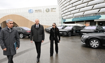 Prezident Bakı Olimpiya Stadionunda COP29-la bağlı yaradılan şəraitlə tanış olub - FOTOLAR | FED.az