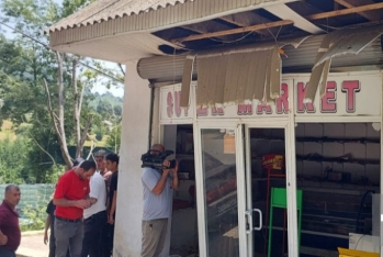 Lənkəranda mağazada partlayış olub, satıcı yaralandı