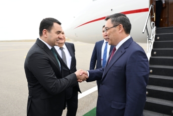 Qırğızıstan Prezidenti Füzuliyə  gəlib