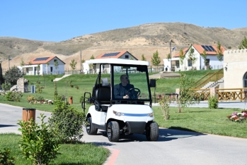 İlham Əliyev Horovlu kəndinin birinci mərhələsinin açılışında - FOTOLAR | FED.az