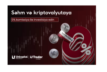 Unicapital-dan investisiyaya başlayanlar üçün kampaniya: Səhm və kriptovalyutalara 0% komissiya