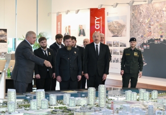 İlham Əliyev və Ramzan Kadırov “Bakı Ağ Şəhər”də - [red]FOTOLAR[/red] | FED.az