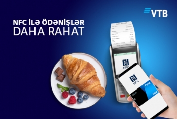 "Bank VTB (Azərbaycan)" təmassız ödənişlərə başlayır