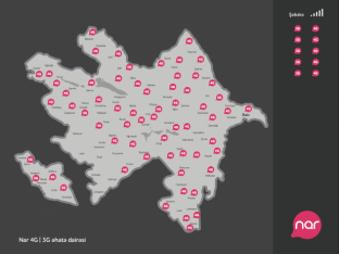 4G “Nar” şəbəkəsi ölkə əhalisinin 91,5%-nin - XİDMƏTİNDƏ!