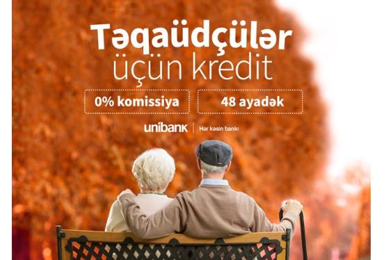 Unibankdan təqaüdçülər üçün növbəti kampaniya: kredit 0% komissiyalı oldu!