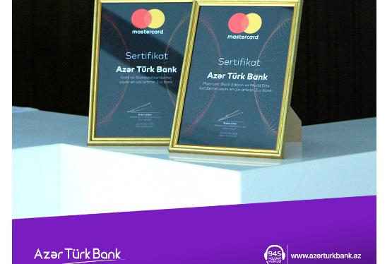 Beynəlxalq ödəniş sistemi  "Azər Türk Bank"ı mükafatlandırıb
 