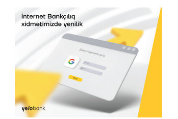 "Yelo Bank"ın İnternet Bankçılıq xidmətində - YENİLİK!