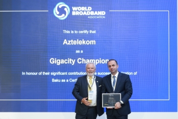 "Aztelekom”  daha bir nüfuzlu beynəlxalq mükafata - LAYİQ GÖRÜLÜB