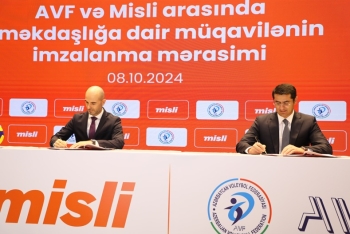 Misli-dən voleybola böyük dəstək – AVF ilə müqavilə imzalandı - [red]FOTOLAR[/red] | FED.az