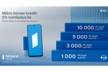 10 000 AZN kredit götür, aylıq cəmi 350 manat ödə – Birbank Biznes-dən sərfəli kredit kampaniyası