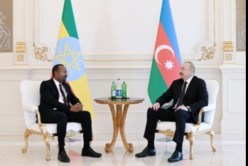 İlham Əliyevin Efiopiyanın Baş naziri ilə təkbətək görüşü olub