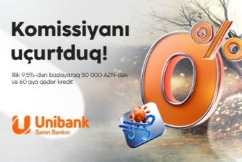 Unibank bir günlük “Komissiyasız çərşənbə” aksiyası - KEÇİRİR