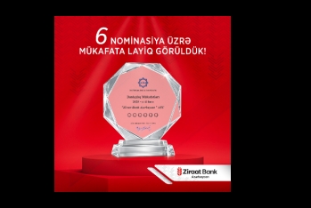 Ziraat Bank Azərbaycan ABA tərəfindən 6 nominasiya üzrə - MÜKAFATLANDIRILIB