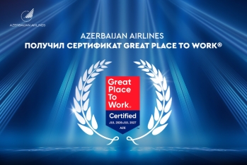 Azerbaijan Airlines впервые получил международный сертификат Great Place to Work®