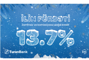 "TuranBank"dan “İlin fürsəti” - Nağd Kredit Kampaniyası!