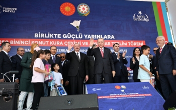 Kahramanmaraşdakı “Azərbaycan” məhəlləsinin açılışından - FOTOLAR | FED.az