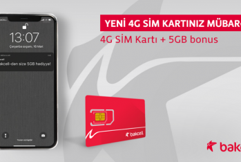 “Bakcell”in 4G şəbəkəsinə keç və 5 GB İnternet Hədiyyə Al!