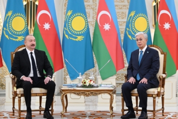 Astanada İlham Əliyevin Kasım-Jomart Tokayev ilə təkbətək görüşü olub