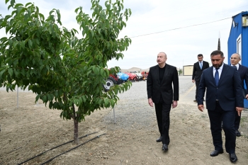 [red]İlham Əliyev Yevlax pilot aqroparkının açılışında iştirak edib - FOTOLAR[/red] | FED.az