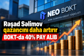 Rəşad Səlimov qazancını daha artırır - BOKT-da 40% PAY ALIB