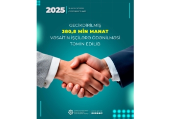 Gecikdirilən 380,8 min manat işçilərə ödənilıb
