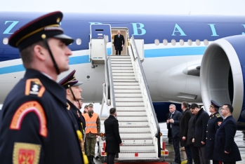 İlham Əliyev Slovakiyaya rəsmi səfərə gedib