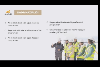 “AzerGold” QSC kadr hazırlığı sahəsində fəaliyyətini genişləndirib | FED.az